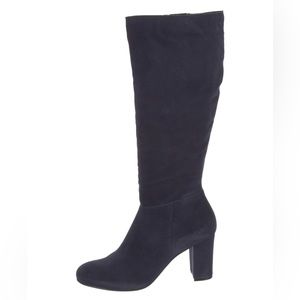 Dune London Navy Suede Boots